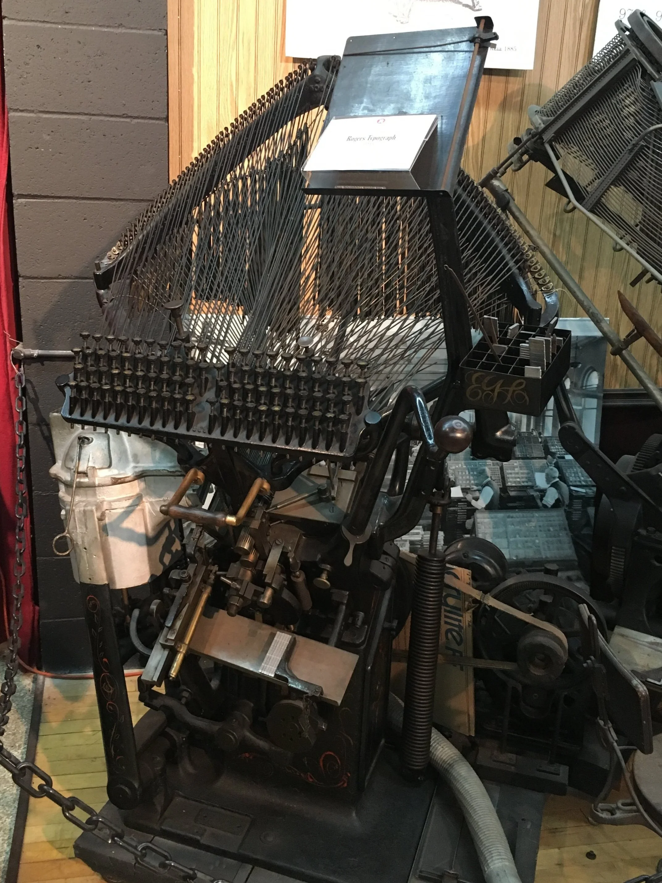 1895 Rogers Typograph — International Printing Museum